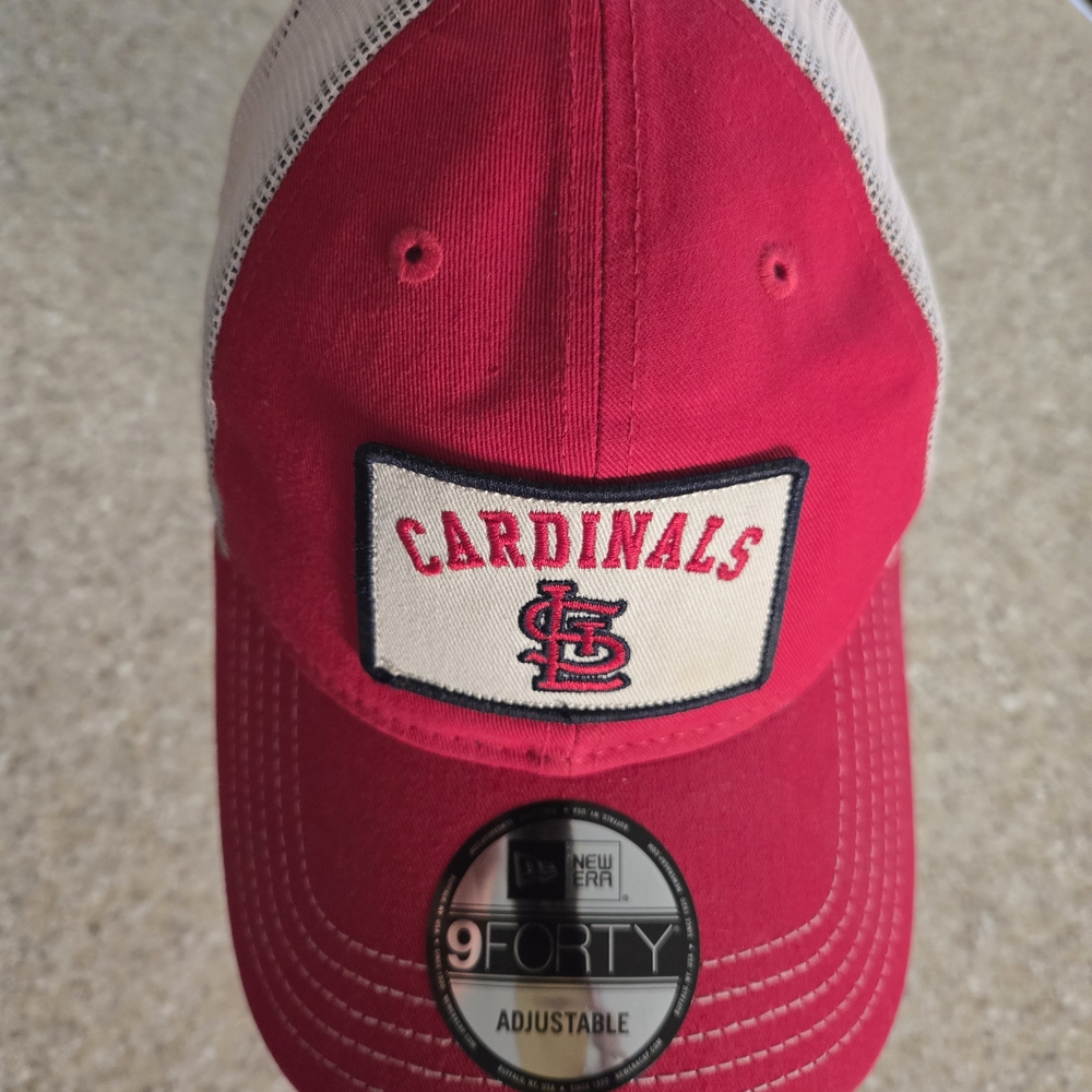 Cardinals Red and White Adjustable Cap